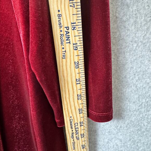 NWT Old Navy Red Velvet Dress Womens 2X Special Occasion Stretch Mini Minimalist - Picture 7 of 9